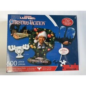 National Lampoons Christmas Vacaction 2 Sided Puzzle, 600 Pieces New Sealed